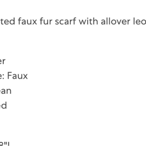 Echo Plush Faux Cheetah Fur Pull Through Plush Scarf - Picture 4 of 8